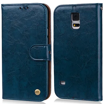 For Galaxy S5 Tilfælde Flip Læder Tegnebog taske Til Samsung Galaxy S5 SM-G900f G900H Beskyttende Cover taske Til Samsung Galaxy S5 Neo