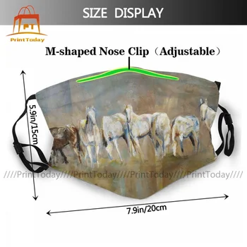 Klud Sjove Hest Munden Ansigtsmaske Støv Vaskbar Engros Unisex Facial Maske Med Filter