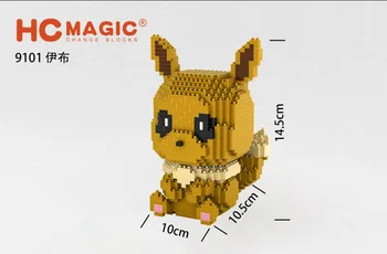 DIY Pokemon Mini-byggeklodser Legetøj Mursten Pikachu Charizard Animationsfilm Diamant Dukke Lomme Monster Børn Gaver Toy