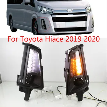 2STK Bil LED Front Tåge Lys Auto Pære Kofanger Lys Dækning Kørelys For Toyota Hiace 2019 2020 DRL