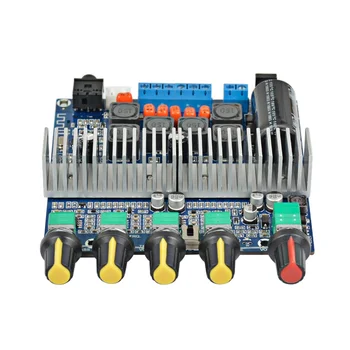 Super Quaility TPA3116-Subwoofer-Forstærker i yrelsen 2.1-Kanal High Power Bluetooth 4.2 Audio-Forstærker yrelsen DC12V-24V 2*50 W+100 W