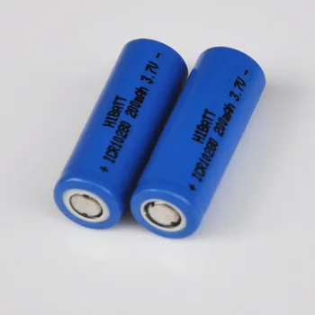 10STK 3,7 V 10280 genopladelige lithium-ion-batteri li-ion celle baterias pilas 200MAH til led lommelygte digital enhed