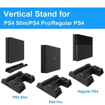 For Sony PS4 Pro Slim Playstation playstation PS 4 Batteri-Oplader, Stativ, Konsol-Controller grundspillet Kontrol Gamepad