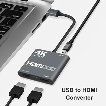 Video Capture-Kort til Live-Streaming af 1080P 4K USB 3.0-HDMI Video Capture-Kort Skifte Spil for OBS Optagelse Box