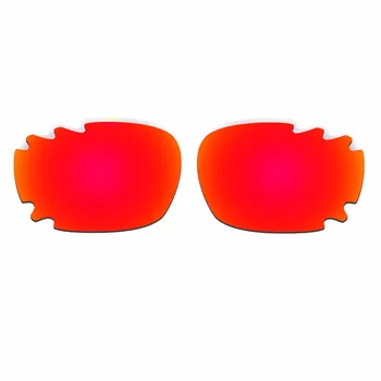 HKUCO For Kæbeben Udluftet Solbriller, Polariserede Udskiftning Polariserede Linser, Røde/Blå 2 Par O akley