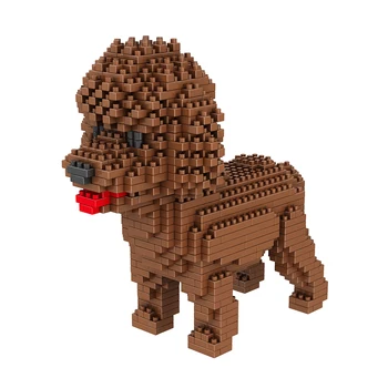 Dog byggesten Legetøj Pet Teddy Schnauzer Gravhund Husky Corgi Collie Hund 3D Animal Model Diamond Børn Gave Til Børn