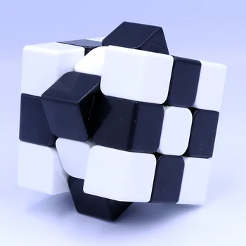 Magic Cube 3x3x3 Sort Hvid Puzzle Spil Neo Cubo Magico Pædagogisk Legetøj for Børn