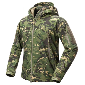 Nyt Tøj til Efteråret Mænds Militær Camouflage Fleece Jakke Army Taktiske Beklædning Multicam Mandlige Camouflage Windbreakers