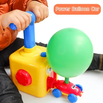 Nye Ballon Inerti-Drevne Bil sjovt Legetøj Børnehave Pædagogisk Videnskab Legetøj med Manuel Ballon Pumpe til Børn