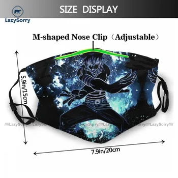 Charme Vejrtrækning Fairy Tail Ansigtsmaske Cool Voksne Polyester Facial Munden Maske Med Filtre