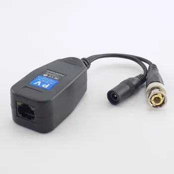 1 Par(2 stk.) Passiv CCTV-BNC Coax Power Video Balun Transceiver RJ45 Stik til BNC Male for CCTV-Kamera HDTVI/AHD