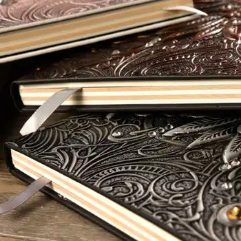 Læder Notebook Tidende Håndværk Præget Phoenix Dagbog, Notesbog Bibelen, Bogen Rejser Tidende Planner Skolens Kontor Gave Vintage
