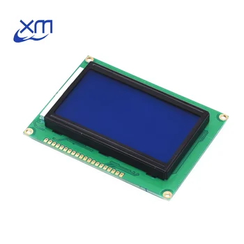 128*64 PRIKKER LCD-modul 5V blå skærm 12864 LCD med baggrundslys ST7920 Parallel port LCD12864