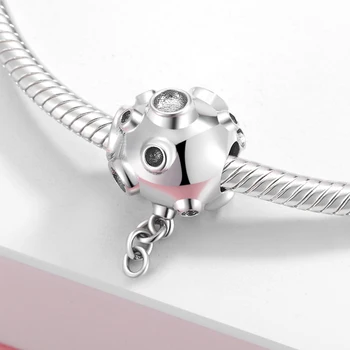 Høj Kvalitet 925 Sterling Sølv Raket Form Perle Charms Passer Oprindelige Europæiske Charme Armbånd Smykker At Gøre