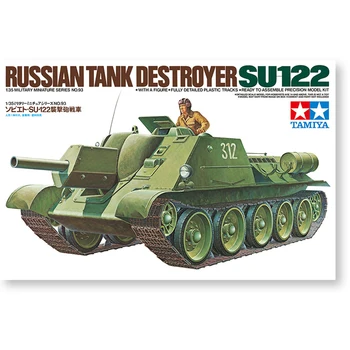 Tamiya 35093 Skala 1/35 russisk Tank Destroyer SU-122 Militære Miniature Sereis Vise Toy Plast Samling Model Kit