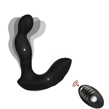 10-Tilstand Dobbelt Motor Vibrerende Prostata Massager Wireless USB-Opladning, Anal Vibrator-Plug Erotisk Butt Plug Voksen Sex Legetøj Til Mænd