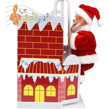 Julepynt til Hjemmet El Santa Claus Klatrer Skorstenen og Over Muren børnenes Jul og nytår Toy