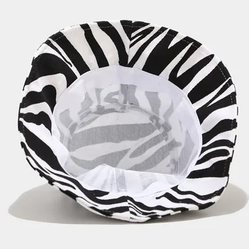 2020 Zebra Striber Bucket Hat Sommeren Kvinder Mand Bomuld Cap Piger Udendørs Mode Beach Bob Solen Mand Panama Hat