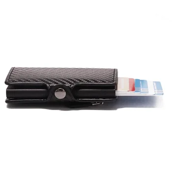 2020 RFID Anti-tyveri-Carbon-Fiber Kreditkort Holder Pop-up Kobling Smart Card Wallet Multi Mænd Og Kvinder-ID Crad Sag
