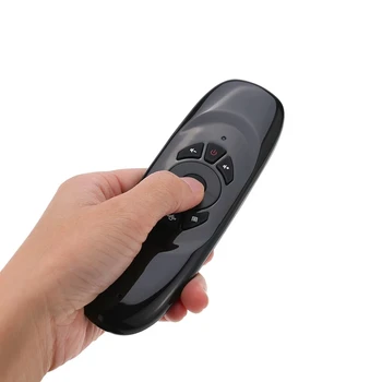 C120 mini-Tastatur, engelsk, russisk Layout 2,4 Ghz 6 Gyro air mouse fjernbetjening controlfor Android Smart TV-Box mini-pc i8