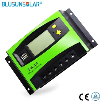 20A-60A 12/24V MPPT-LCD-Display Solar PV-Afgift Tilsynsmyndigheder PWM Solar Oplader Controller Dual USB Solar laderegulator
