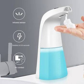 Intelligent Automatisk Flydende Sæbe Induktion Skummende Hånd Vask Enhed til Køkken, Badeværelse (Uden Væske)