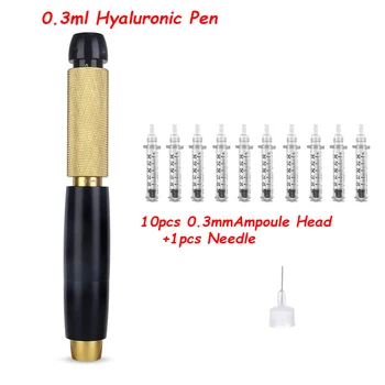 Nye Tre Justere Tryk Hyaluron Pen Lip Injection Hyaluronsyre Pen Ikke-nål Forstøvede Pistol for Anti Rynke Læbe Løfte