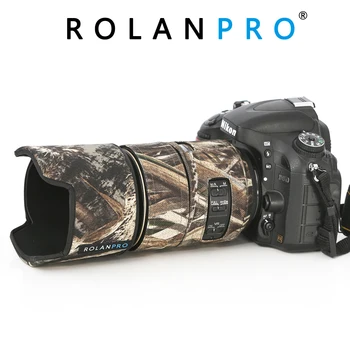 ROLANPRO Linse Camouflage Pels regnslag til Nikon AFS 105mm f/2.8 G IF-ED VR-Objektiv Beskyttende Hylster Kanoner Beskyttelse Sag Klud
