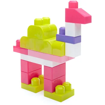 MEGA Bloks 80pcs Første Bygherrer STOR Bygning Bag Pink Pakke Børnene Udvikler Intelligens Toy Legetøj Mattel Spil DCH62