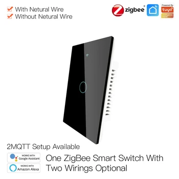 Os Plug ZigBee TUya Smart Light Switch AC100-240v Arbejde Med/Uden Neutral Ledning To Ledninger Metoder Med Alexa, Google Startside