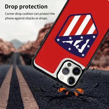 Atlético De Madrid Læder Tegnebog, Mobiltelefon Case For Iphone 12 11 Pro Max Mini Xs-Xr 7 8 Plus-Kort Holderen Fodbold Klub Fodbold