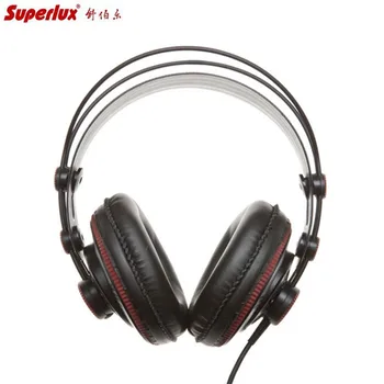 Superlux HD681 Hovedtelefoner 3,5 mm Jack Kabel Super Bass Dynamiske Hovedtelefoner støjreducerende Headset (Justerbar Hovedbøjle 9ft Kabel)