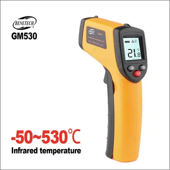 BENETECH Infrarød Termometer Termiske Imager Håndholdte Digitale Elektroniske Offentlig Ikke-Kontakt Hygrometer -50~530C Termometer