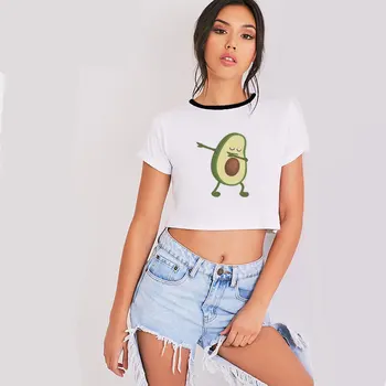 2020 Sommer Mode Kvinder t-shirts Tank Tops Avocado Sexet Afgrøde Top Harajuku Casual vintage T-Shirt Camisole Femmes top Streetwear
