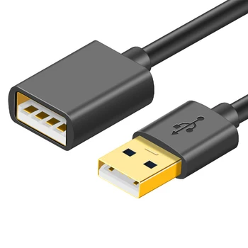 USB-forlængerkabel mandlige og kvindelige 0,5 m 1,5 m 2 m usb2.0 computer, U disk mus forlængerkabel