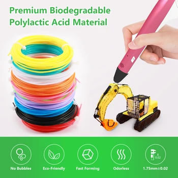 PLA Filament Plast Til 3D-Pen Udskrivning af Endeløse 3D-Kuglepen Refill 10M 1.75 mm Populære Gaver Til Børn Gode Comapny Legetøj