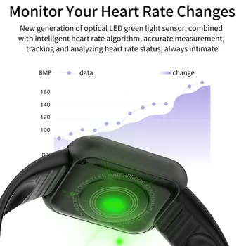 D20 Bluetooth Smarte Ure Til Mænd Vandtæt Sport Fitness Tracker Smart Armbånd Blodtryk Pulsmåler Smartwatch