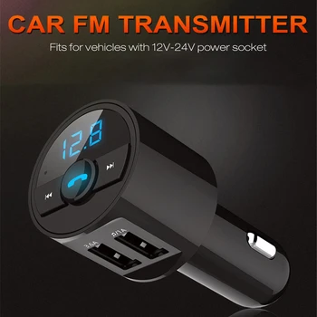 Bil FM-Senderen Multifunktionelle MP3-Afspiller med Dobbelt USB-Opladning Port Trådløse BT Indbygget Mikrofon Bil Accessaries Dele
