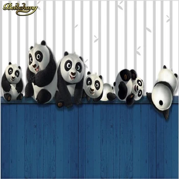 Beibehang 3D stereo børn værelses store vægmaleri mandlige Pige Soveværelse Sofa baggrund væggen Søde Panda tapet vægmaleri papel de parede
