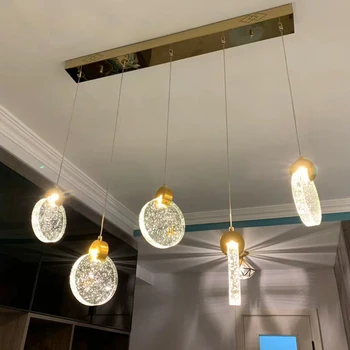 YOOGEE Moderne Lysekroner LED Trappe Lysekrone Loft Køkken Home decor Krystal lys nordiske Indendørs Belysning hænge lampe люстра