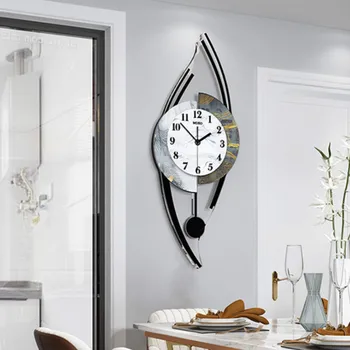 Nordic light luksus kreative vægur stue moderne minimalistisk hjem ur restaurant mode vægdekoration LX110308