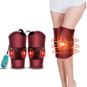 KLASVSA El-Varme Tilbage Knæ Massage Arm Talje smertelindring Vibrationer Massageapparat Elektroniske Muskel Stimulator Sundhedspleje