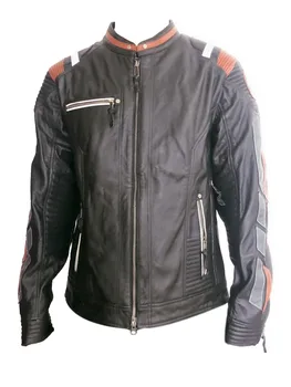 Ridder læder jakke motorcykel læder jakke 2019 læder jakke store glider 97015-19VM/ Skull Slim Fit Læder Jackek