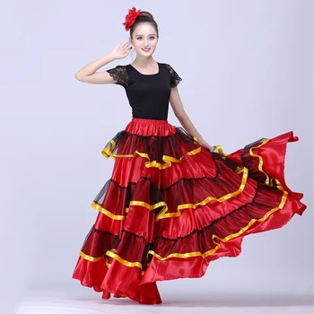 Kvinder Flamenco Kjole spanske Kostumer Flamengo Danser Tøj Lady Ballroom Dancing Kjoler Fase Ydelse Dancewear SL1442