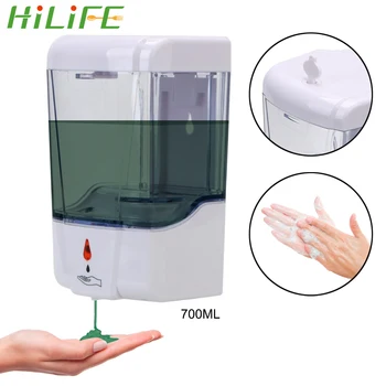 HILIFE 700 ml til Køkken, Badeværelse Wall-Mount-Touch-free Lotion Pumpe Berøringsfri Flydende Automatisk IR-Sensor sæbedispenser