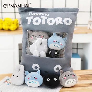 8stk/masser 4 Designs Kreative Plys Legetøj Totoro Snack Pude Dukker, Udstoppede kawaii Min Nabo Totoro Legetøj for Børn Gaver