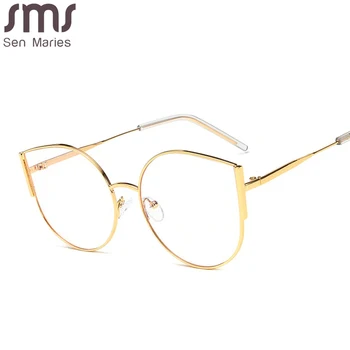 Mode-Cat Eye Briller Rammer Kvinder Trend Styles Mærke Optisk Computer Briller Oculos De Grau Feminino Armacao UV400