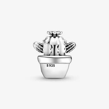 2020 nye 925 Sterling Sølv Gratis Knus Kaktus Charms Perler Passer Oprindelige Pandora Armbånd Fine Sølv Smykker Gave