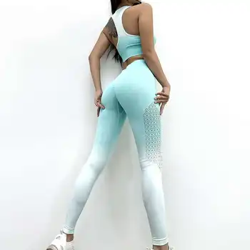 Kvinder Yoga Tøj Problemfri Leggings+Bh Fitness Tøj Sammen Købe Træning, Sport Suit Female-BH Fitness Active Wear