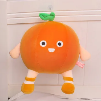 Nye Orange Plys Legetøj Kreative Frugt Dukke Pude Dukke Super Blød for Børn, Fødselsdag eller Ferie Gaver Har en God Kvalitet